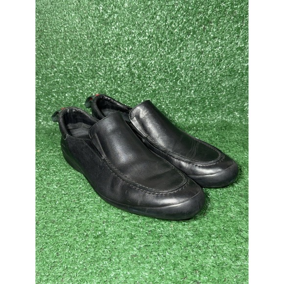 Vintage Gucci Shoes Mens Size 8.5 US Black Leather Slip On Loafers Luxury Italy main image 11
